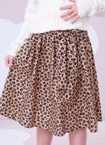 Saia Short Midi Algodão Estampa Onçinha