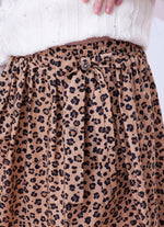 Saia Short Midi Algodão Estampa Onçinha