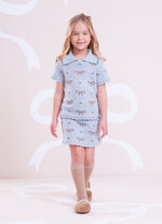 Saia Short Tricot Laços e Corações
