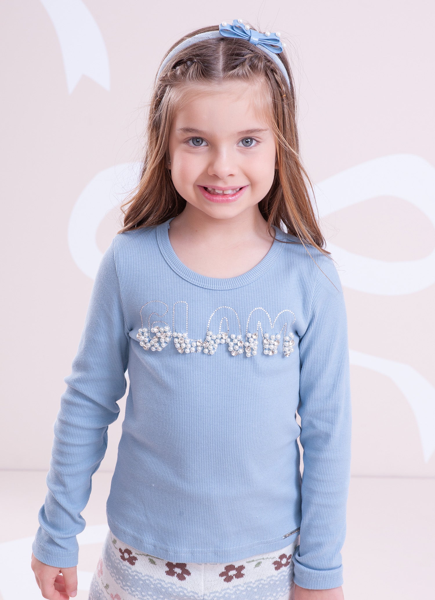 Blusa Ribana Bordados Pérolas e Cristais