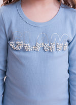 Blusa Ribana Bordados Pérolas e Cristais