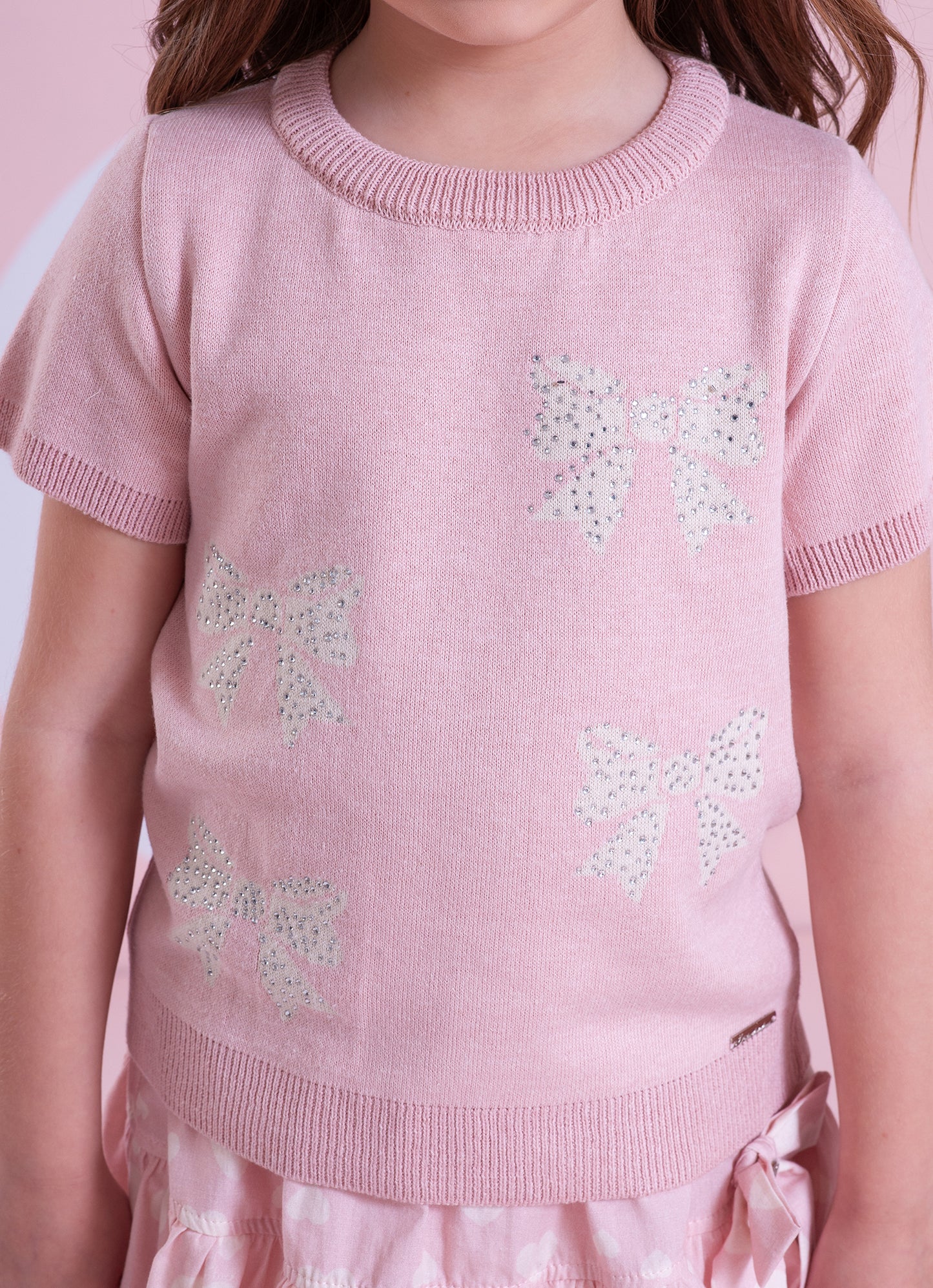 Blusa Tricot Laços Cristal