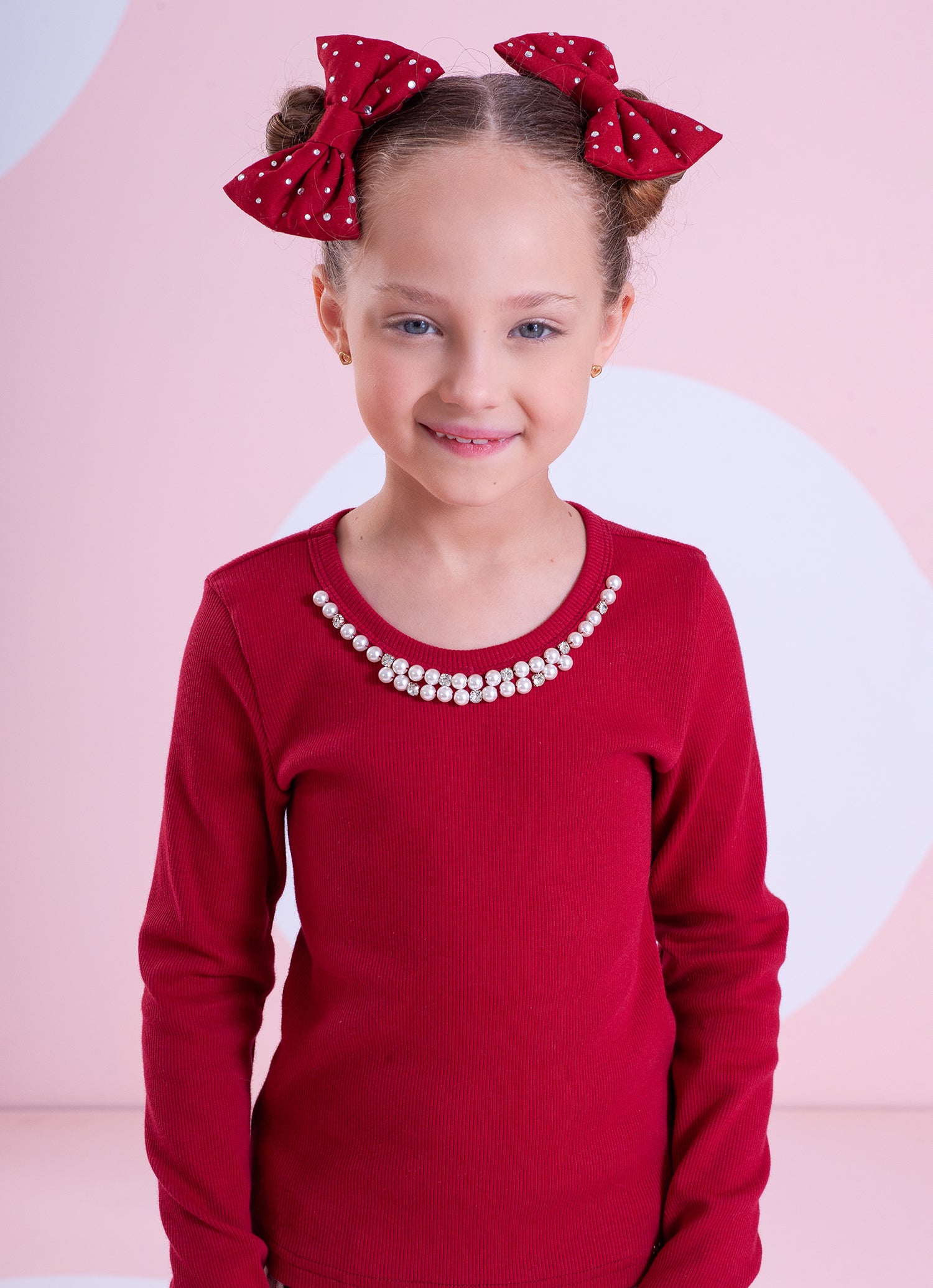 Blusa Ribana Bordado Pérolas e Cristais