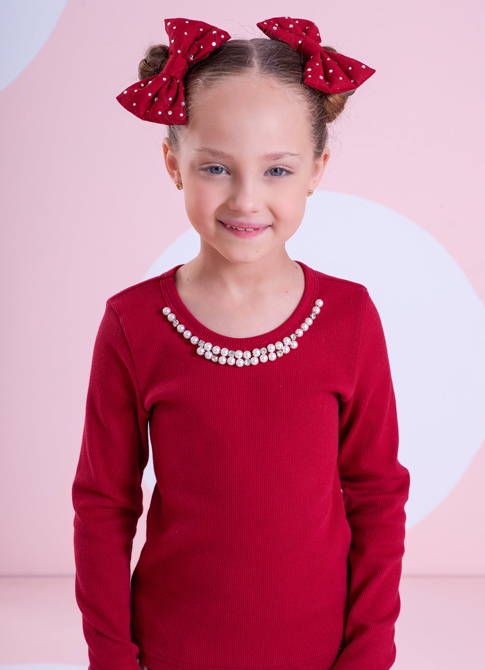 Blusa Ribana Bordado Pérolas e Cristais