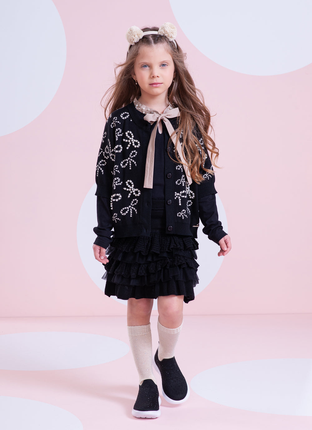 Tênis Knit Cristais Pituchinhus