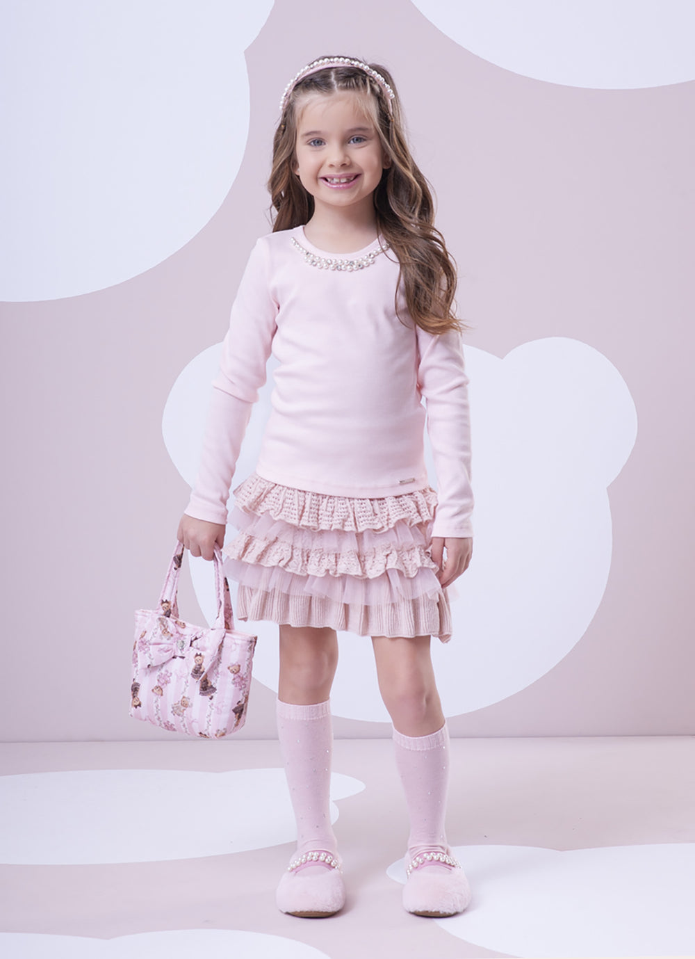 Blusa Ribana Bordado Pérolas e Cristais