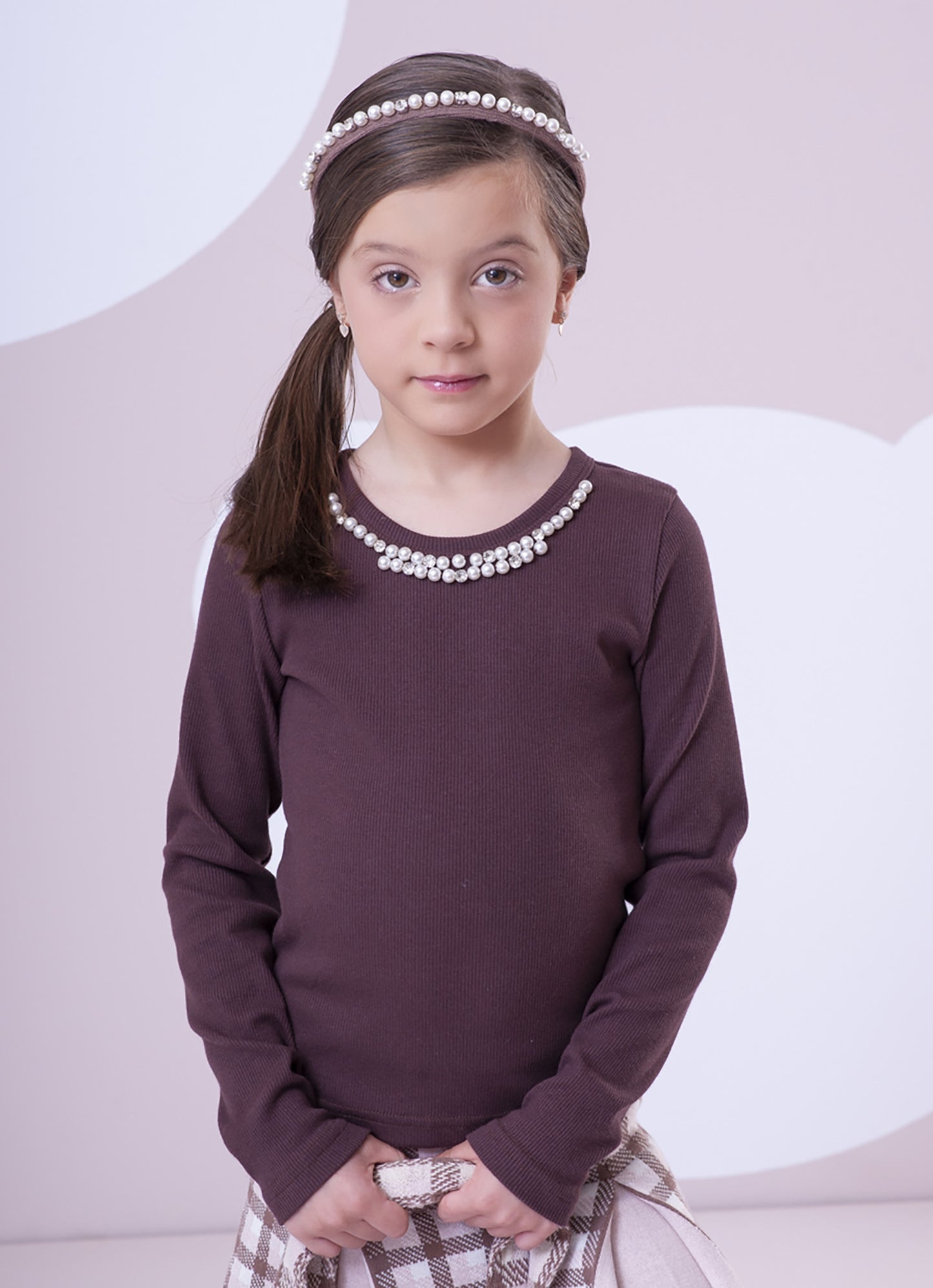Blusa Ribana Bordado Pérolas e Cristais