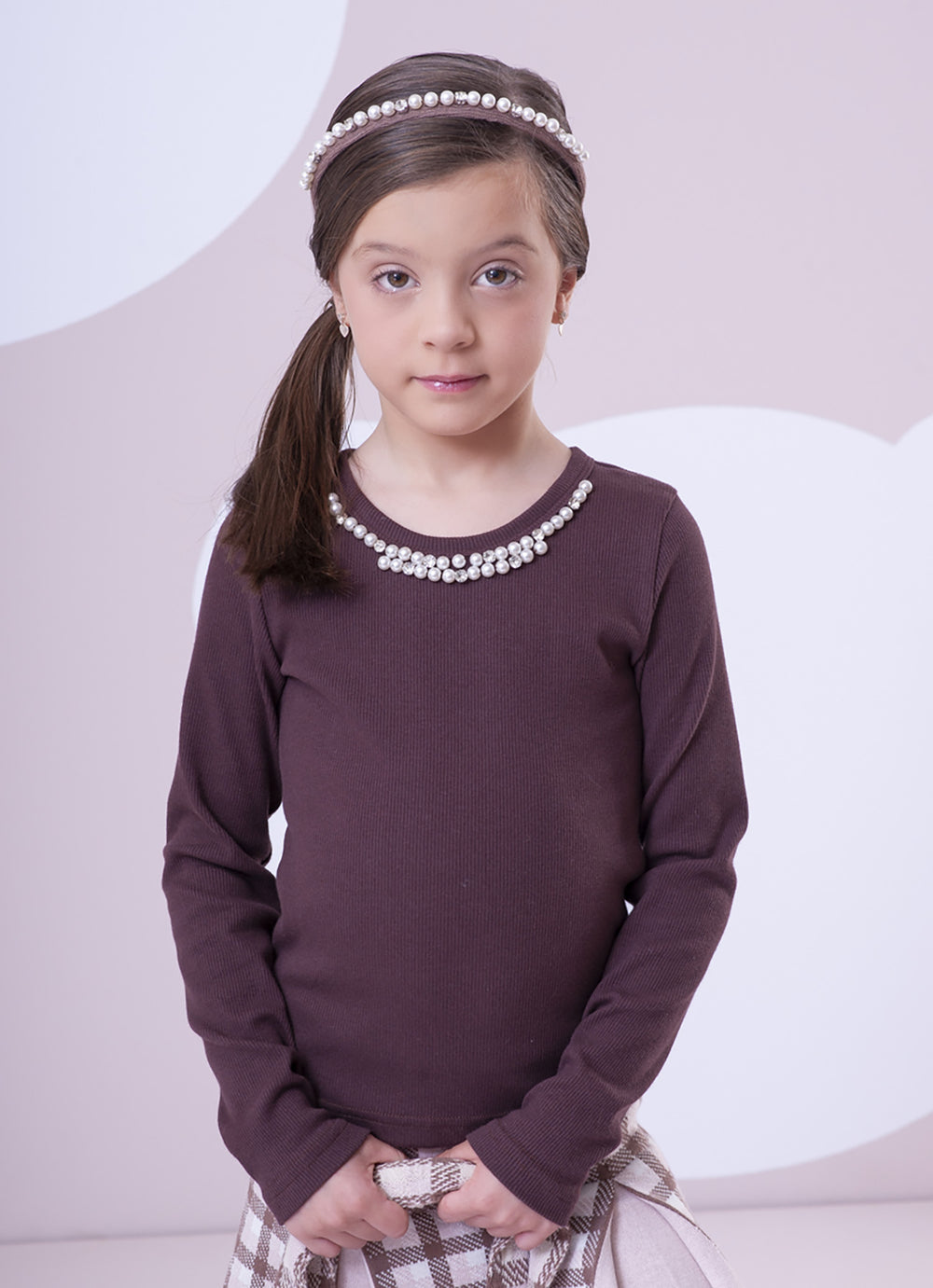 Blusa Ribana Bordado Pérolas e Cristais