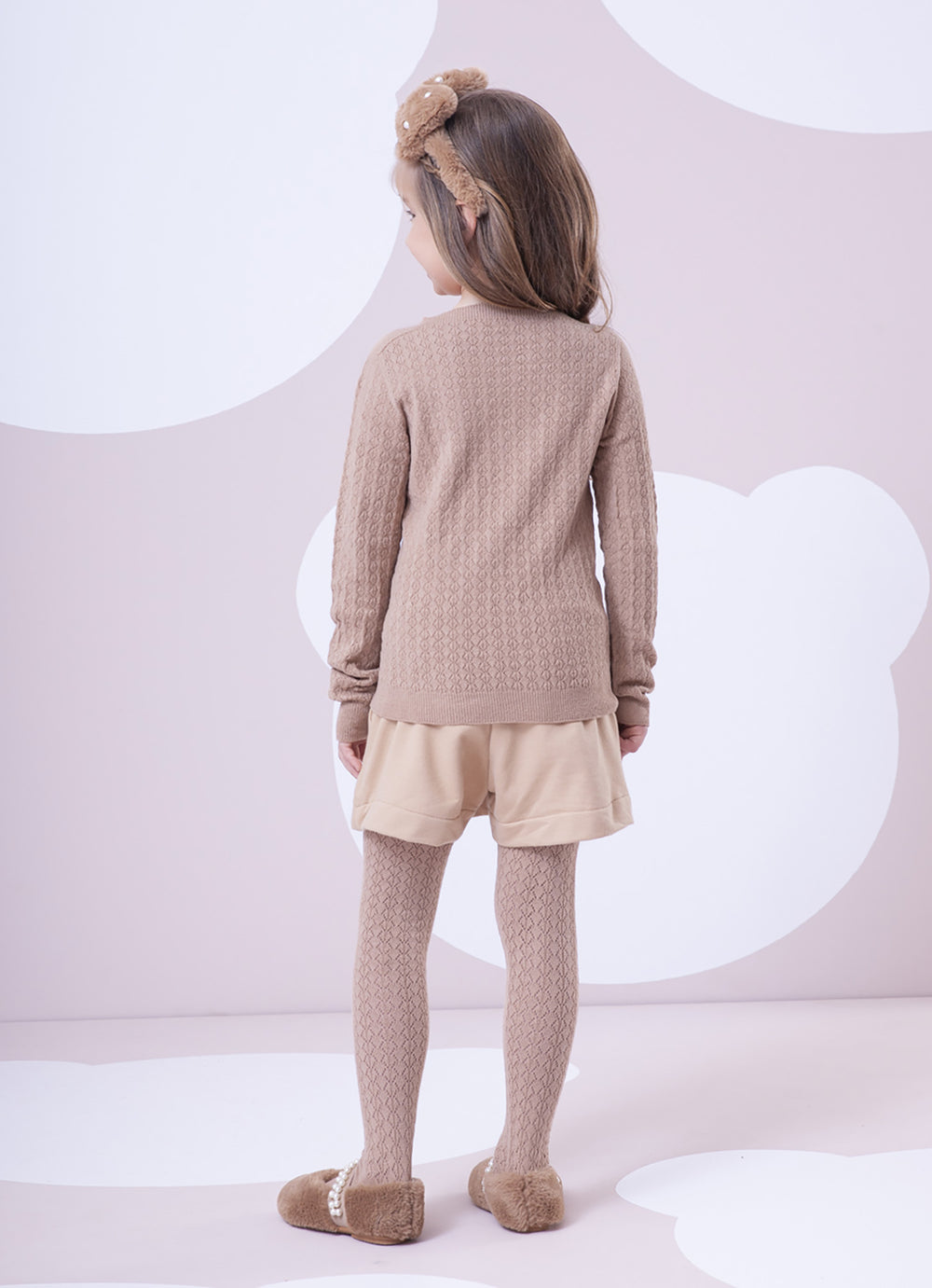 Meia Calça Tricot Rendada