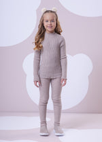 Legging Tricot Canelada Sem Costura