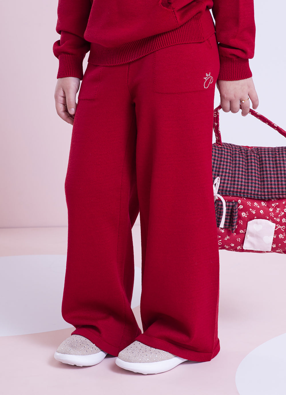 Calça Tricot Reta P Cristal