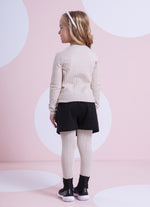 Meia Calça Tricot Rendada