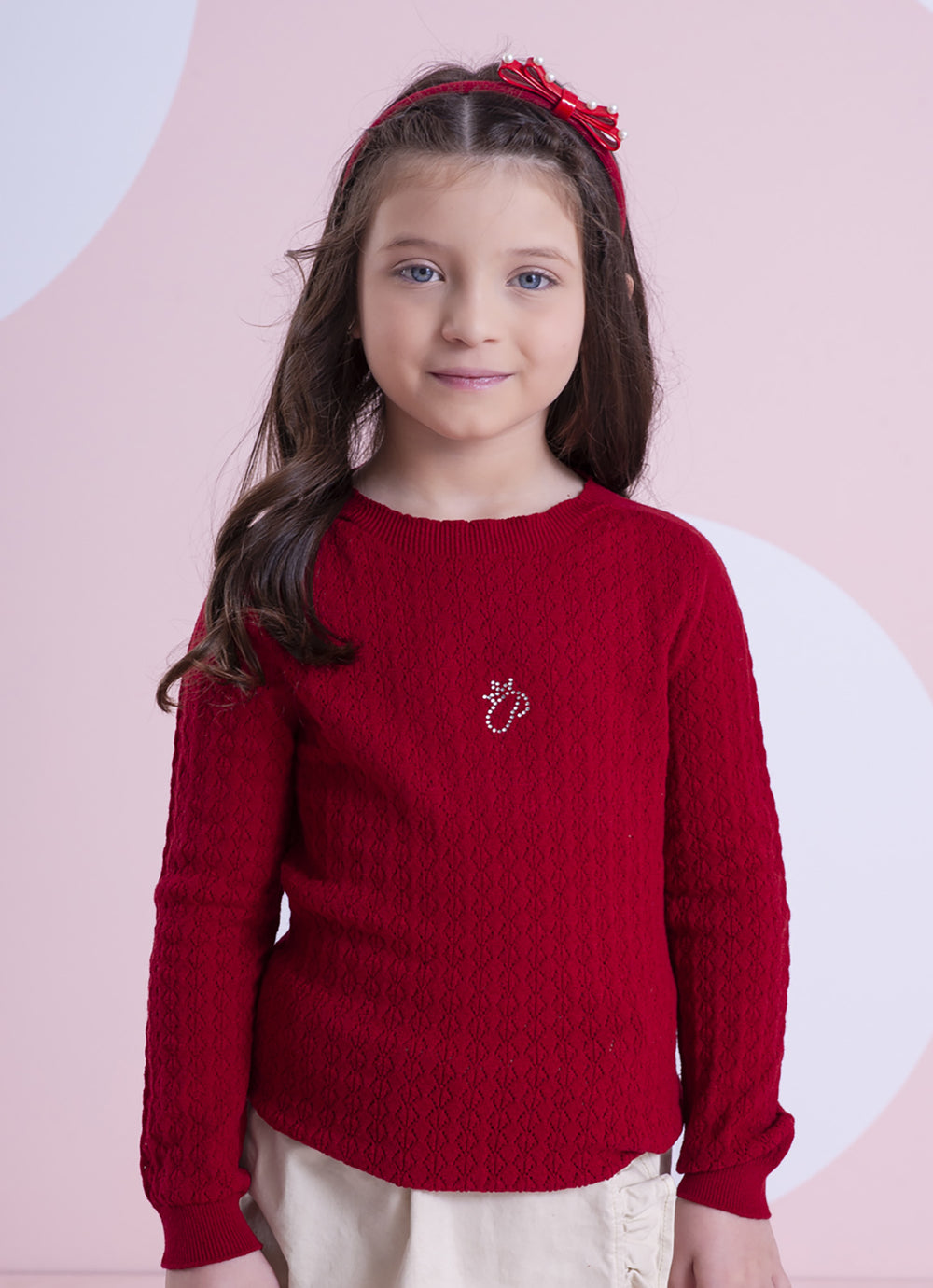 Blusa Tricot Sem Costura Rendada