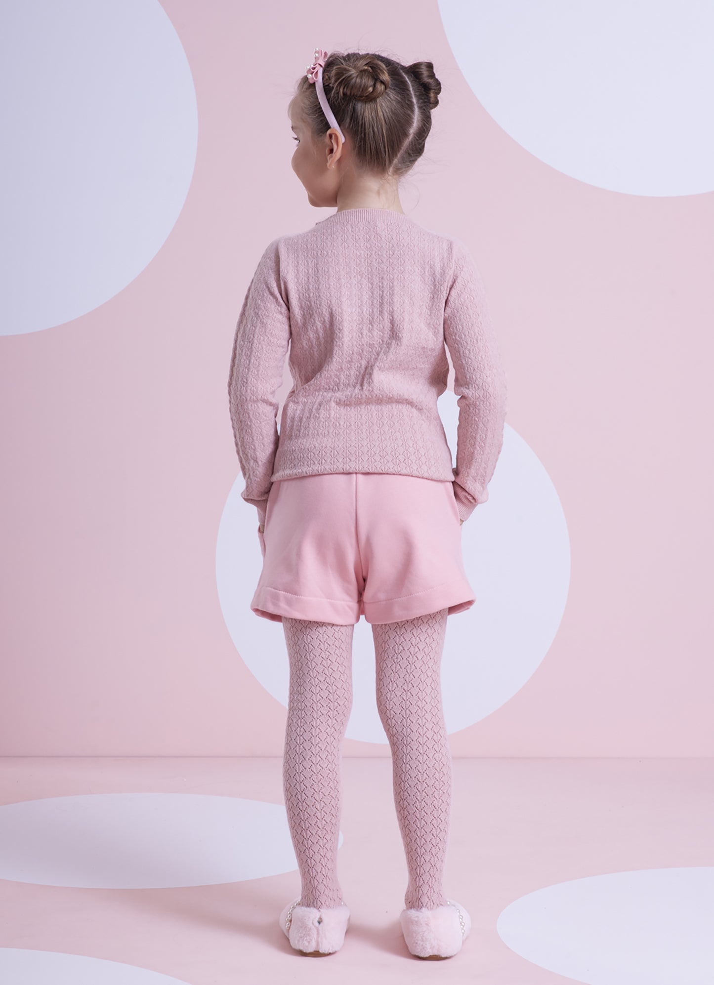 Meia Calça Tricot Rendada