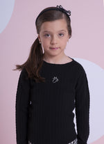 Blusa Tricot Sem Costura Rendada