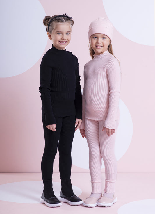 Blusa Tricot Canelada Sem Costura P Cristal