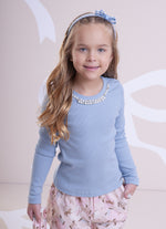 Blusa Ribana Bordado Pérolas e Cristais