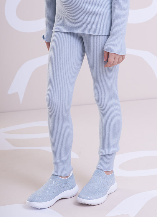 Legging Tricot Canelada Sem Costura