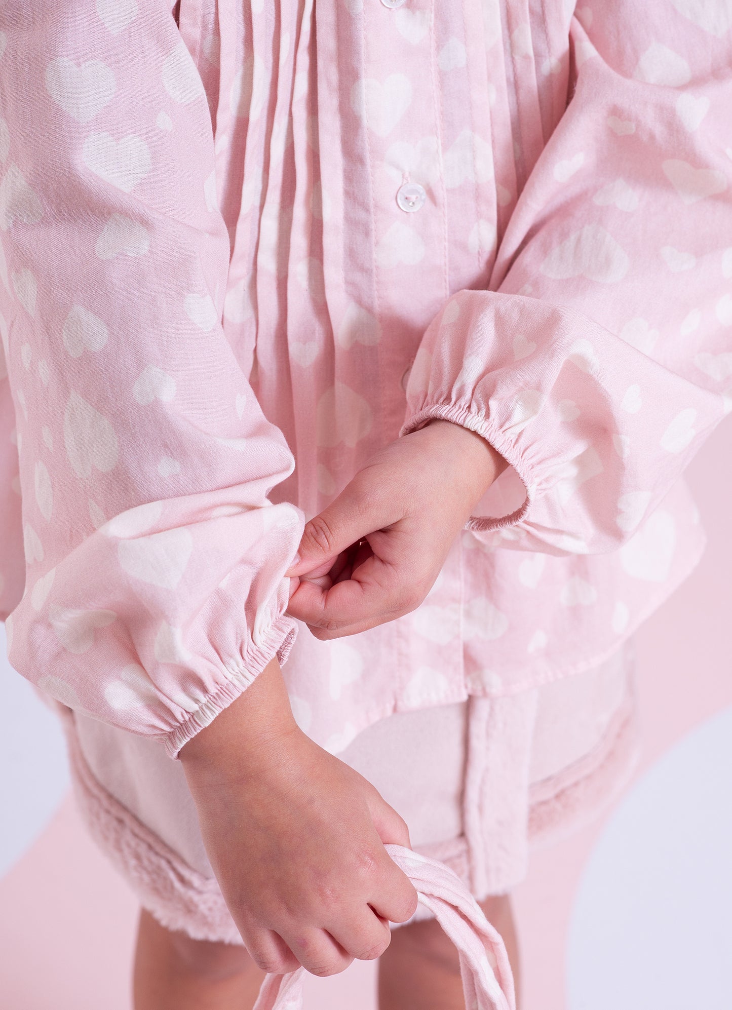 Camisa Algodão Estampa Corações