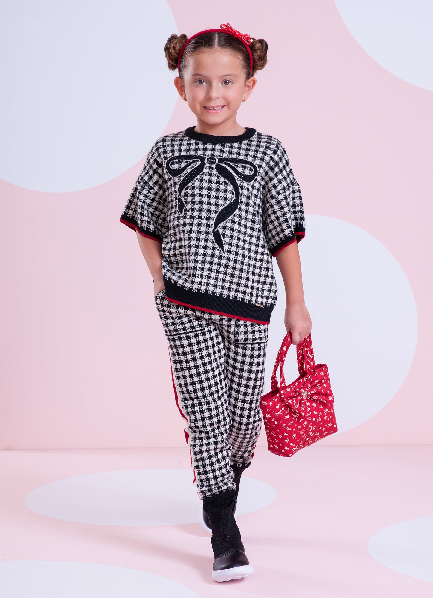 Blusa Tricot Xandrez Laço Cristal