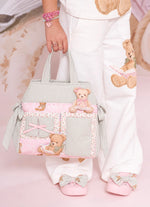 Bolsa Conceito Casinha Ursinhas Puffer