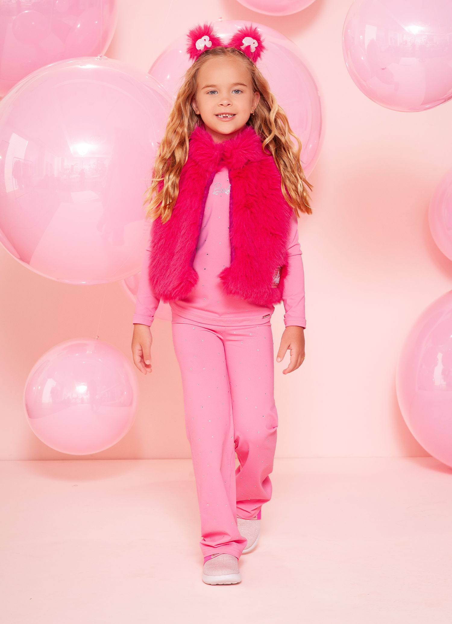 Calça Reta Light Cristais Barbie