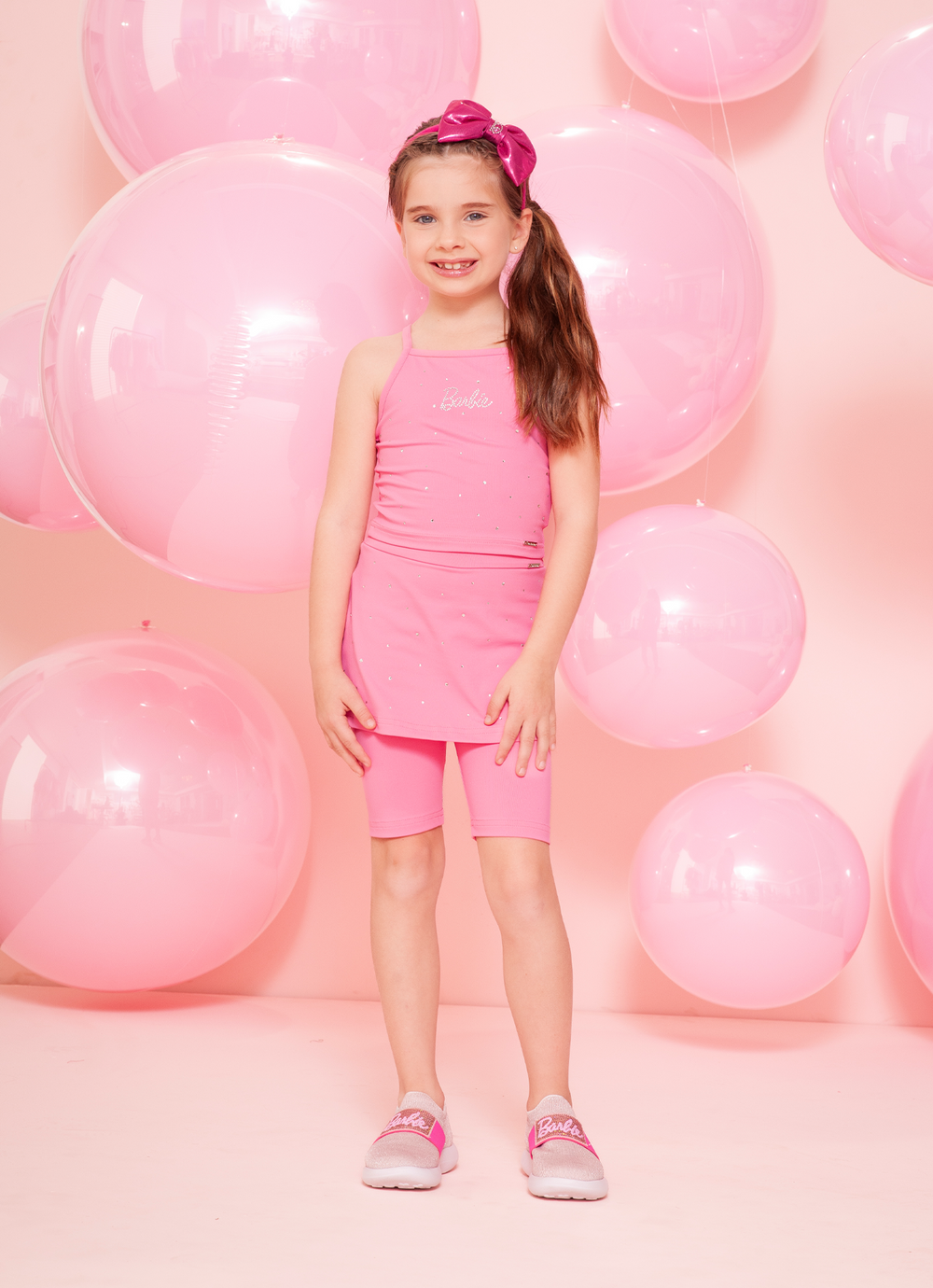Bermuda Com Saia Light Cristais Barbie