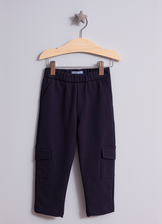 Calça Alfaiataria Malha Bolso Lateral For Boys