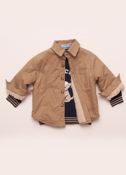 Camisa Sarja Forro Pele Carneirinho For Boys