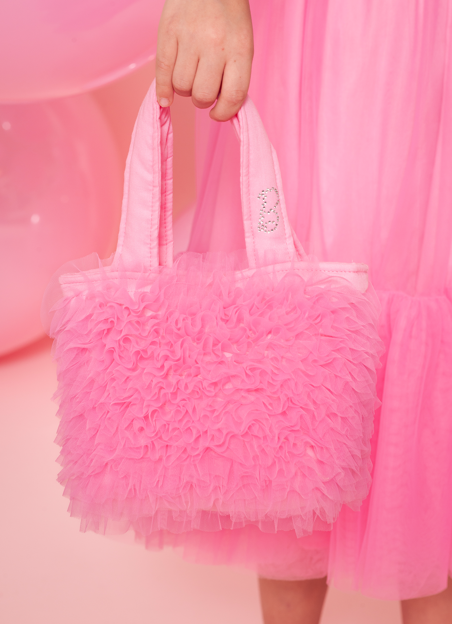 Bolsa Tule Babados Barbie