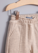 Calça Moletom Recorte e Bolsos