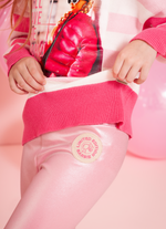 Legging Malha Brilho Barbie
