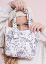 Bolsa Algodão Estampado Laço