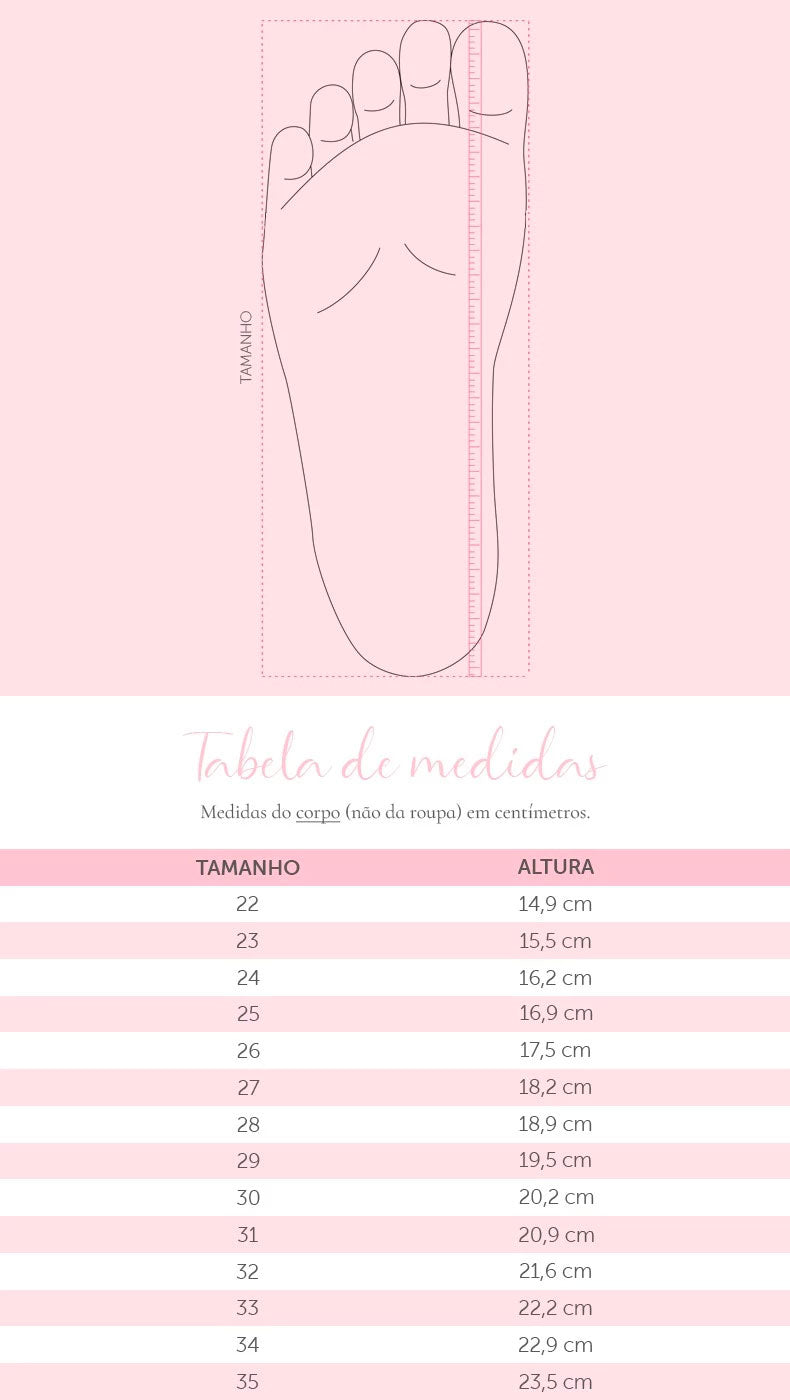 Tabela de Medidas