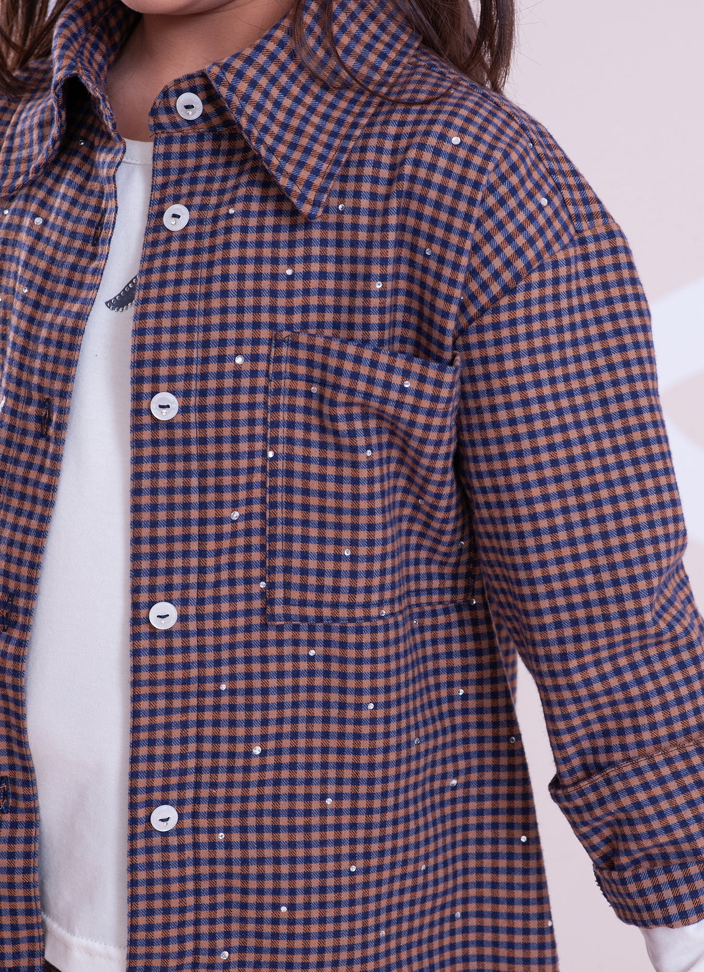 Camisa Xadrez Blue Cristais
