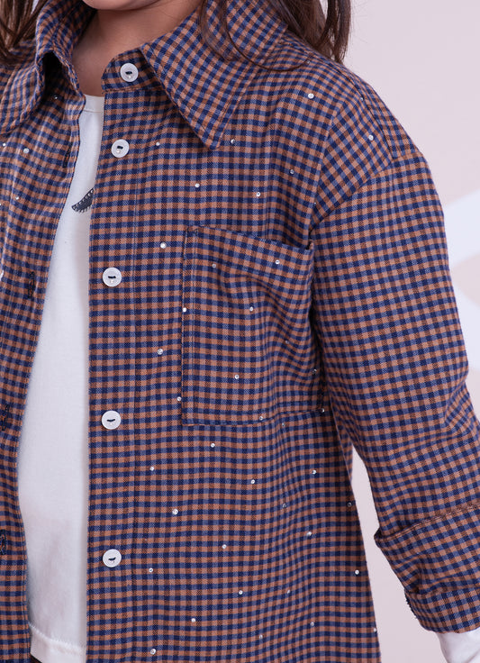 Camisa Xadrez Blue Cristais