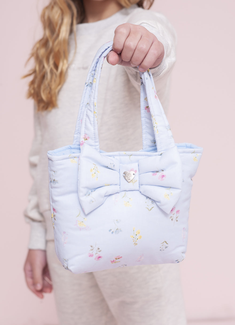 Bolsa Algodão Estampado Laço
