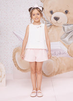 Blusa Tricoline Laço Cristais